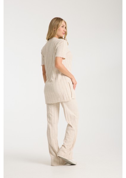 Çizgili Relax Fit Ikili Takım