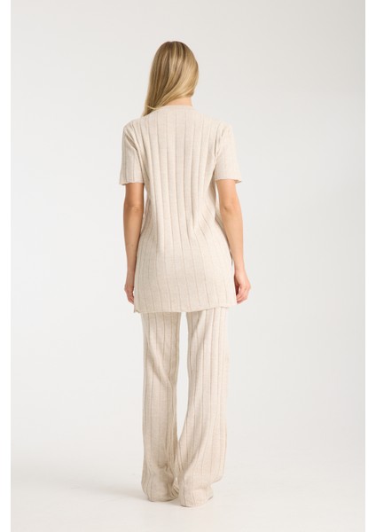 Çizgili Relax Fit Ikili Takım