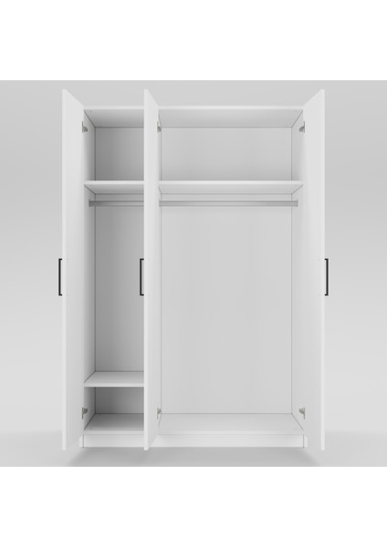3 Kapaklı Elbise Dolabı 180X120X55CM 02102501 modelleri
