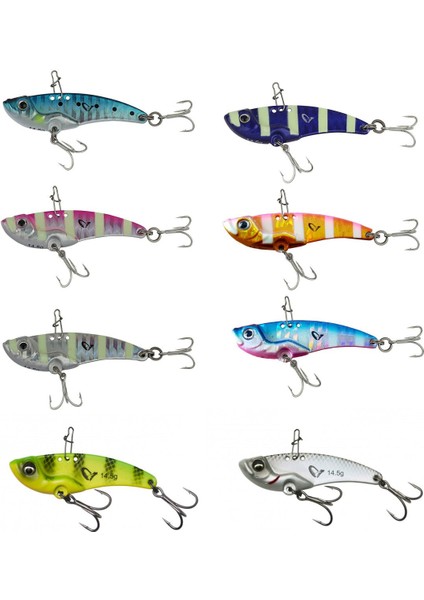 3D Vıb Blade 5,5 cm 14,5gr Sahte Balık Pınk Glow Zebra modelleri