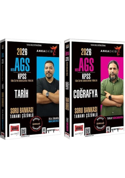 Yargı 2026 Kpss Meb-Ags Tarih + Coğrafya Soru Bankası Anka Ekibi 2 Li Set Yargı Yayınları