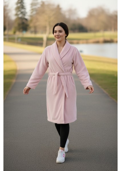 Lumor Şal Yaka Wellsoft Peluş Yumuşak Sabahlık | Pudra L/xl fırsatları