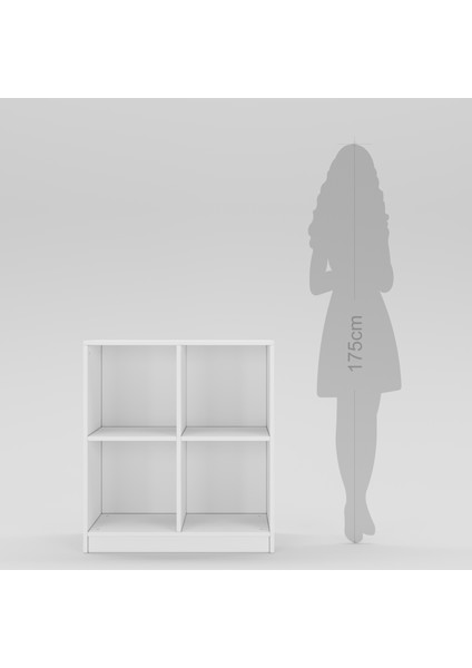 Kitaplık 90X80X45CM 08102501