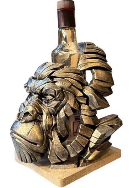 Goril Figürlü Şaraplık - El Işçiliği ile Boyanmış fiyatları