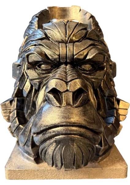 Goril Figürlü Şaraplık - El Işçiliği ile Boyanmış fırsatları