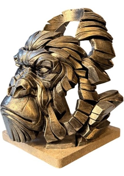 Goril Figürlü Şaraplık - El Işçiliği ile Boyanmış indirimleri