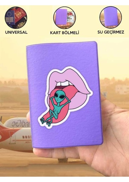 Tüm Ülke Pasaportlarına Uyumlu Ufo Mor Vinleks Pasaport Kılıfı Kabı indirimleri