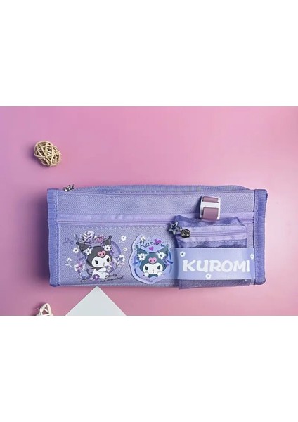 Kuromi Figürlü Geniş Kapasiteli 4 Bölmeli Kalem Çantası AD1020