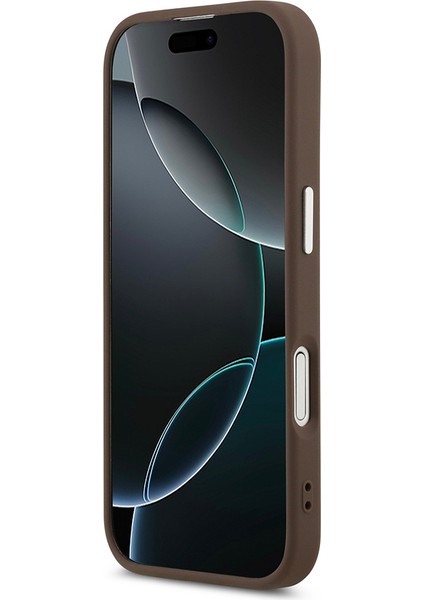 iPhone 17 Uyumlu Kılıf Guess Lisanslı M-Safe Özellikli Klasik Yazı Logolu Pu Deri Kapak Kahverengi indirimleri