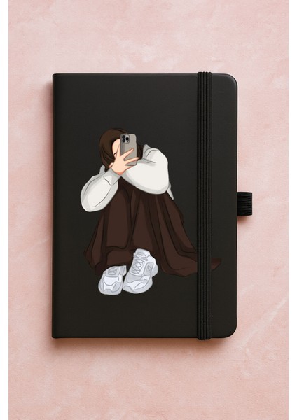 Promosyon Tarihsiz Premium Termo Defter Desenli 192 Yaprak - Selfie