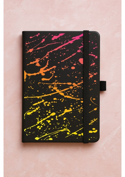 Promosyon Tarihsiz Premium Termo Defter Desenli 192 Yaprak - Fırça Darbesi