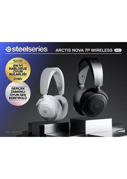 Arctis Nova 7p Gen2 Kablosuz Beyaz Gaming Kulaklık fırsatları
