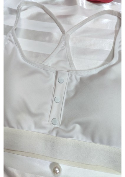 Büstiyer Beyaz Sırt Çapraz Model Yarım Atlet Iç Çamaşır fiyatları