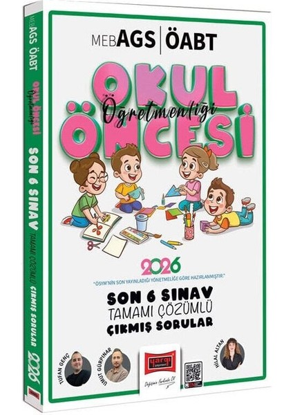 Yargı 2026 Öabt Meb-Ags Okul Öncesi Öğretmenliği Çıkmış Sorular Son 6 Sınav Çözümlü - Tufan Genç Yargı Yayınları
