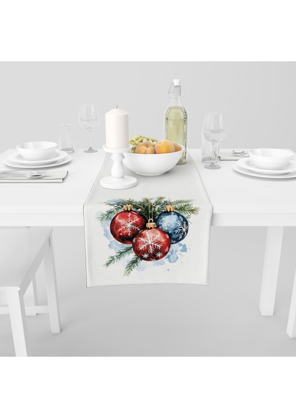 Dijital Baskılı Runner - Yılbaşı / Christmas Desenli - 140X40 cm fiyatları