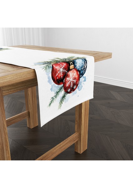 Dijital Baskılı Runner - Yılbaşı / Christmas Desenli - 140X40 cm fırsatları