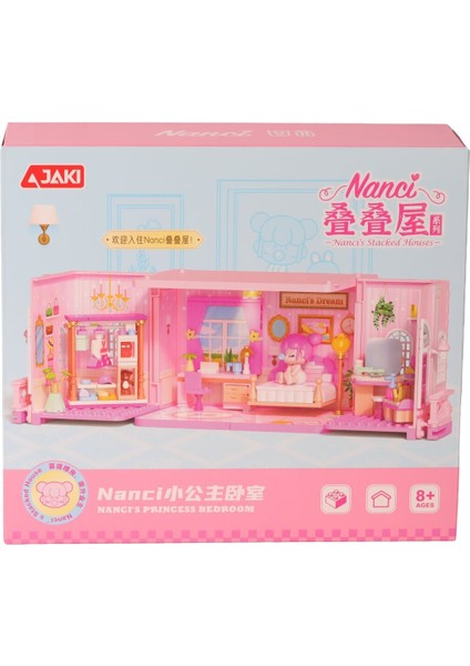 HK132 Jaki Küçük Prenses Yatak Odası 247 Parça Block Oyuncak