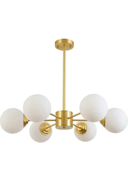 Subox Altın 6'li Sarkıt Avize