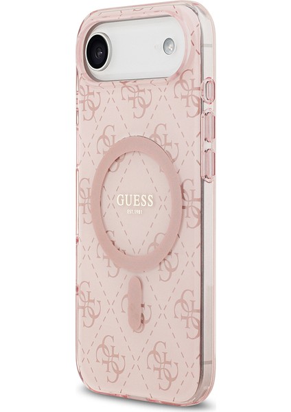 iPhone 17 Air Uyumlu Kılıf Guess Lisanslı M-Safeli Iml Baskılı Klasik Logolu 4g Desenli Kapak Pembe fiyatları