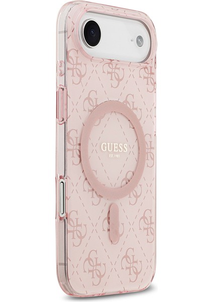iPhone 17 Air Uyumlu Kılıf Guess Lisanslı M-Safeli Iml Baskılı Klasik Logolu 4g Desenli Kapak Pembe fırsatları