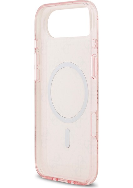 iPhone 17 Air Uyumlu Kılıf Guess Lisanslı M-Safeli Iml Baskılı Klasik Logolu 4g Desenli Kapak Pembe
