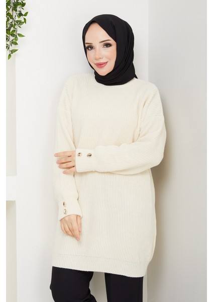 Kadın Kolu Taşlı Tunik -PMK487