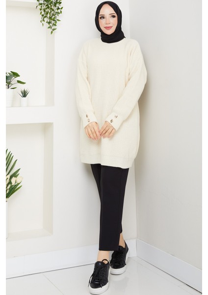 Kadın Kolu Taşlı Tunik -PMK487 fiyatları