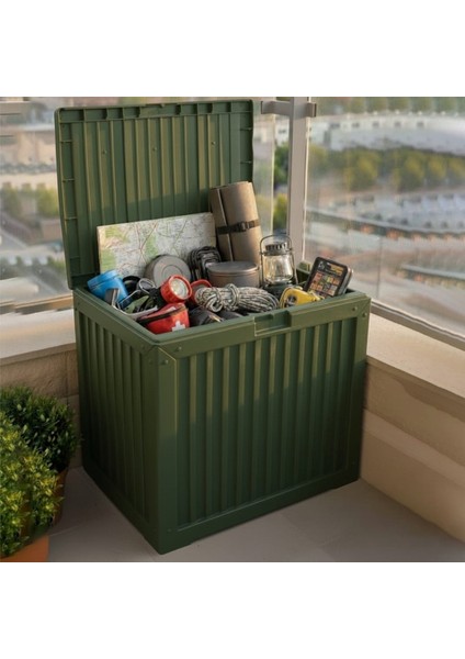Çok Amaçlı Sökülebilir Kapaklı Kilitlenebilir Bahçe Balkon Kamp Sandığı Depolama Sandığı 130 Lt fiyatları