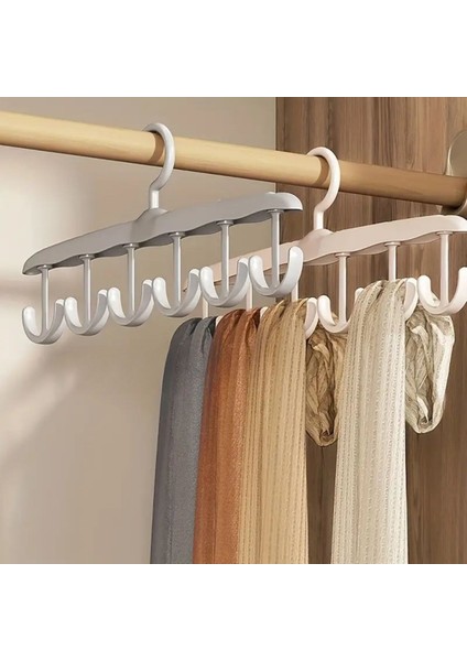 1 Adet Yer Tasarruflu 6 Kancalı Plastik Dolap Içi Düzenleyici Pratik Askı (5361) fiyatları