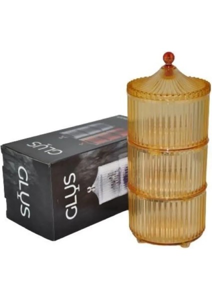 Lanus 3 Parça Small Küçük Drajelik Şekerlik ROYALEKS-EMN3448