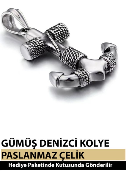 Modern Tasarımlı Unisex Moda Çapa Melek ve Pusula Kolye modelleri