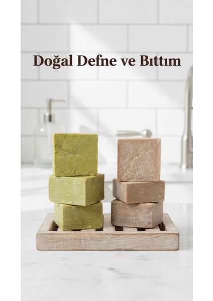 3 Adet Defne Sabunu ve Siirt Bıttım Sabunu %100 Doğal Set Paket
