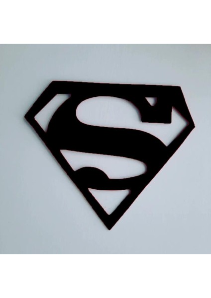 Süpermen Siyah Çocuk Odası Duvar Dekoru