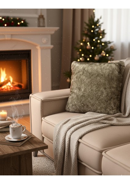 Yeşil Peluş Dekoratif Kırlent – Yumuşak Dokulu fiyatları