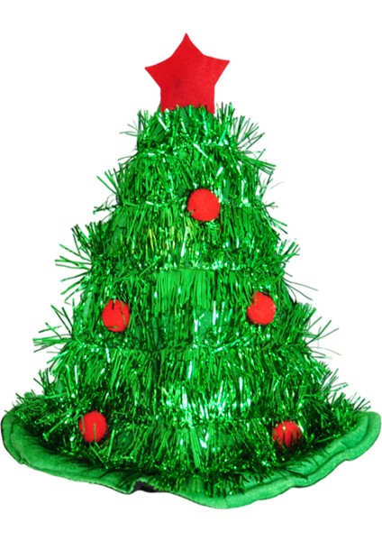 Yılbaşı Figürlü Bez Şapka Şapka Uzunluk: 37 cm