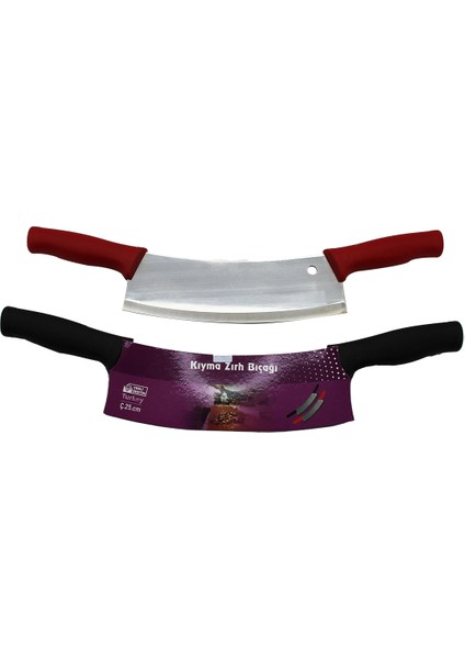 25LİK Çift Saplı Kıyma Zırh Bıçak Satır Plastik Saplı (5361)