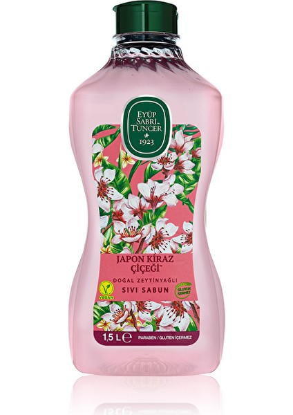 4 Adet Eyüp Sabri Tuncer Sıvı Sabun Japon Kiraz Çiçeği 1500 ml