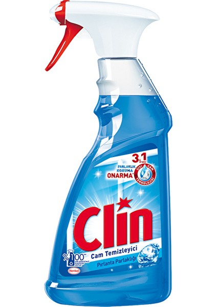 3 Adet Clin Cam Temizleyici Sprey 500 ml Pırlanta Parlaklığı