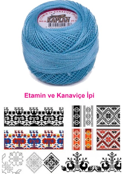 Kaplan Etamin ve Kanaviçe Ipi 8 No Kod/renk: 293 - Royaleks fiyatları