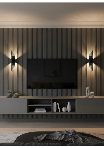 Siyah Pilli ve Elektrikli Lüks Modern Duvar Aplik Merdiven fiyatları
