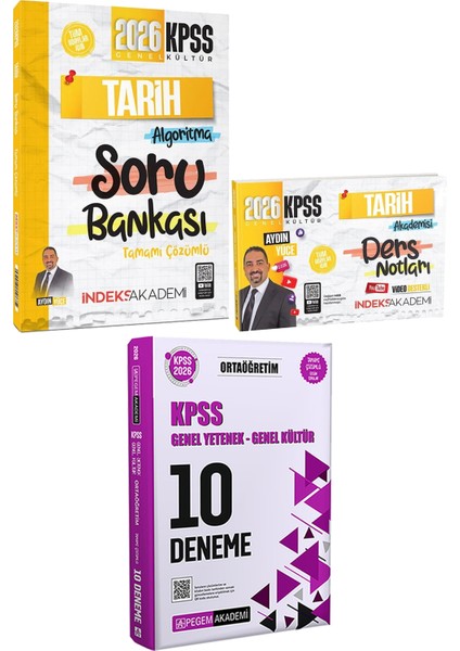 2026 Kpss Tarih Algoritma Soru Tarih Akademisi Ders Notu - 2026 Kpss Ortaöğretim Çözümlü 10 Deneme