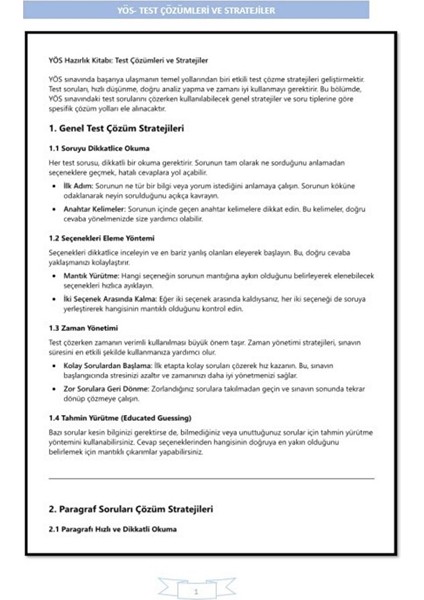 Yös Hazırlık Eğitim Seti (2 Kitap) fiyatları