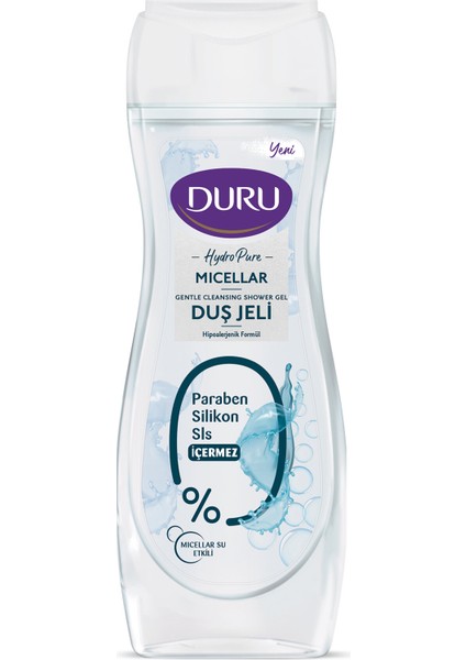 4 Adet Duru Hydro Pure Micellar 450 ml Duş Jeli fiyatları