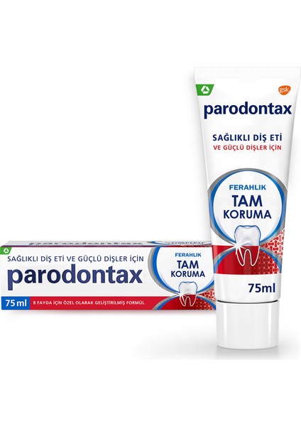 Tam Koruma Ferahlık Diş Macunu 75 ml 3 Adet