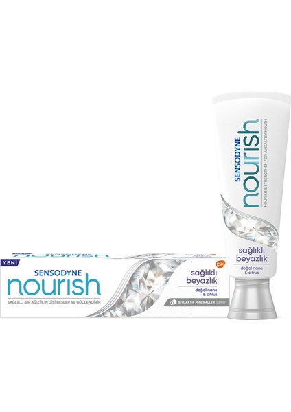Nourish Sağlıklı Beyazlık Diş Macunu 75 ml 3 Adet