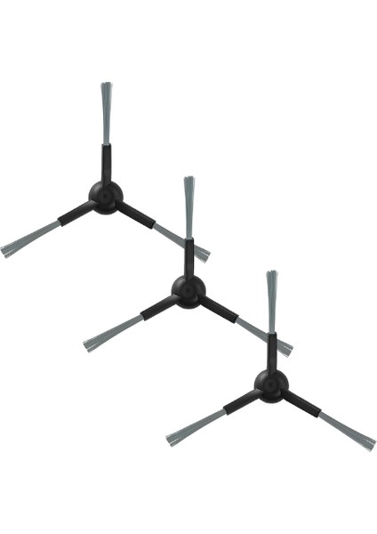 Viomi Uyumlu Alpha 2 Pro, V5 Pro, V5, Karaca Vantuz Off Road 2in1 (RS007) Robot Süpürge Yan Fırçası 3 Adet