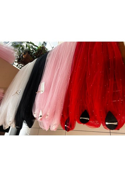 Boy 80CM Duvak Gelin Duvağı Gelin Duvağı,gelinlik Aksesuarı Nikah ,incili Gelin Duvak En 1,5 Mttokalı fiyatları