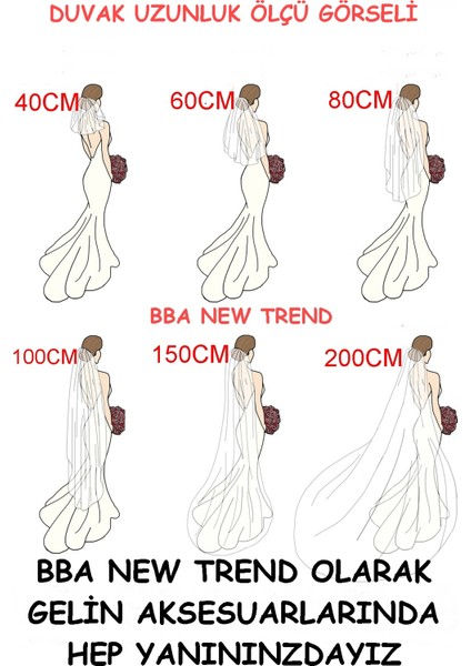 Boy 80CM Duvak Gelin Duvağı Gelin Duvağı,gelinlik Aksesuarı Nikah ,incili Gelin Duvak En 1,5 Mttokalı modelleri