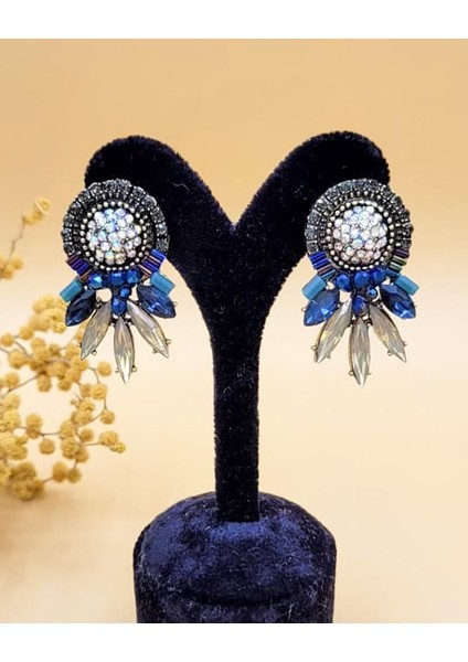 Işıltılı Lacivert Rapsodi Küpe fiyatları