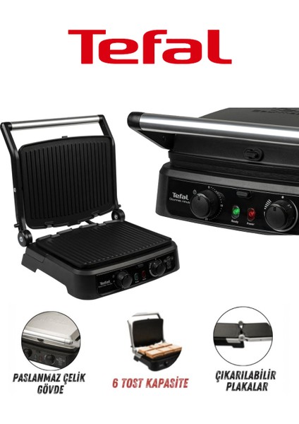 Döküm Plaka 2000W Güç Yüksek Kalite Paslanmaz Gourmet Minute Tost Makinesi Siyah+Mutfak Tartısı Hediyeli